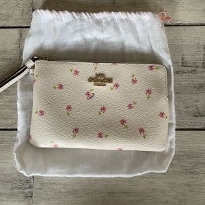 Coach Pink Floral Wristlet